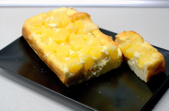 Творожно-ананасовый десерт